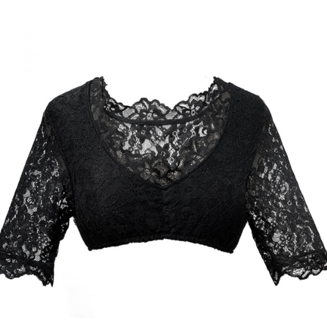 Damen Blumen Oktoberfest Dirndl Bluse