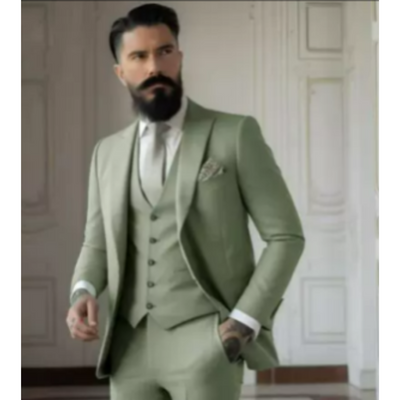 Herren 3-teilig Elegant Hochzeitsgast Anzug Set | Formell