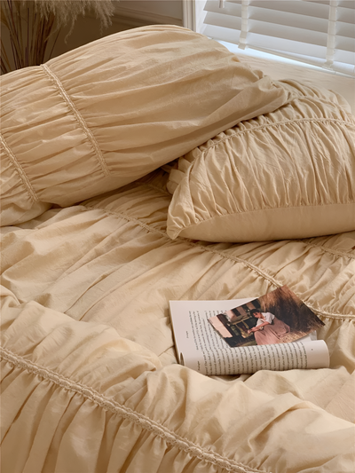 EtherealLuxe Bettwaren - Royal Beige Bettwäscheset