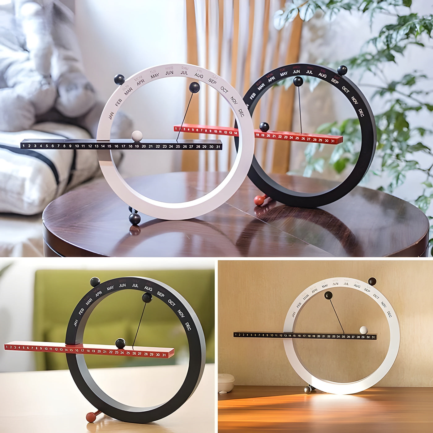 Magnetische Kugeluhr – Kreative und Dekorative Tischuhr mit Weichem Design