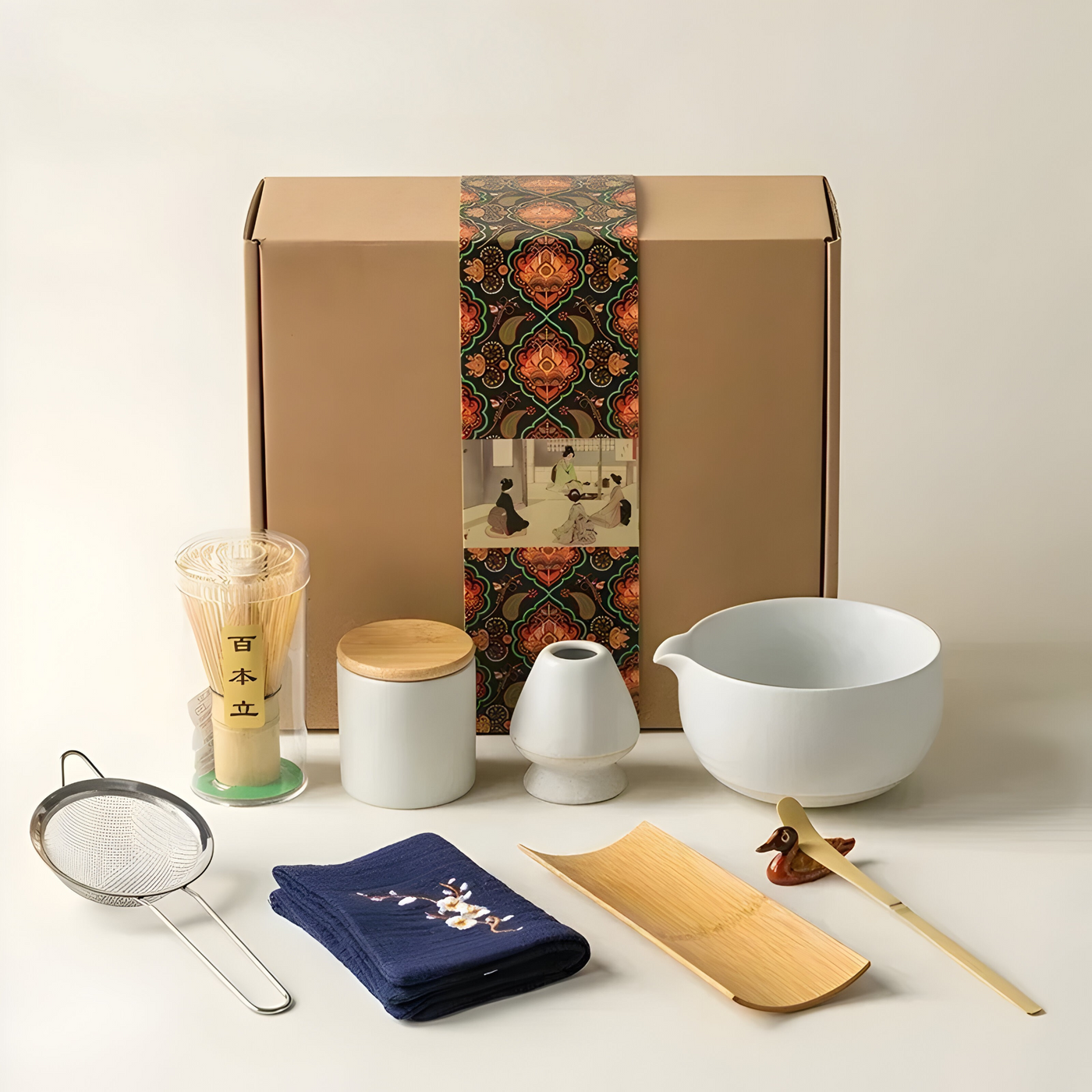 Matcha-Set Keramik – Traditionelles Zubehör für japanische Teezeremonien