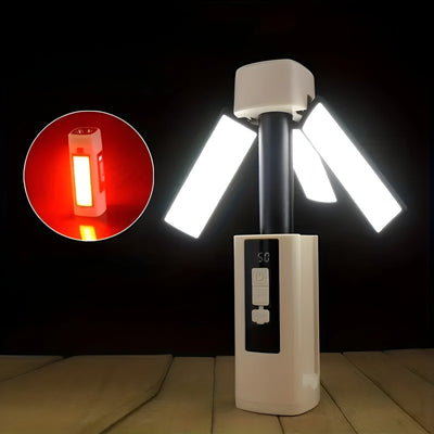 Campinglampe mit USB-Aufladung – Tragbar & 360° drehbar | Ideal für Outdoor & Notfälle