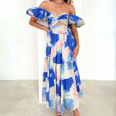 Heidi-Mode | Blumenmuster Maxikleid