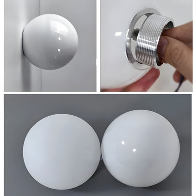 Runde Glas Wandleuchte – Moderne LED-Lampe für Wohnzimmer oder Flur