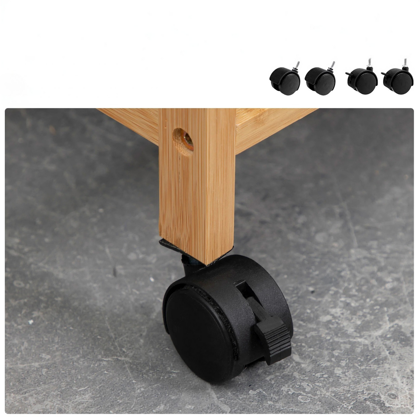 BambooEase Korb – Abnehmbarer Bambus-Wäschekorb