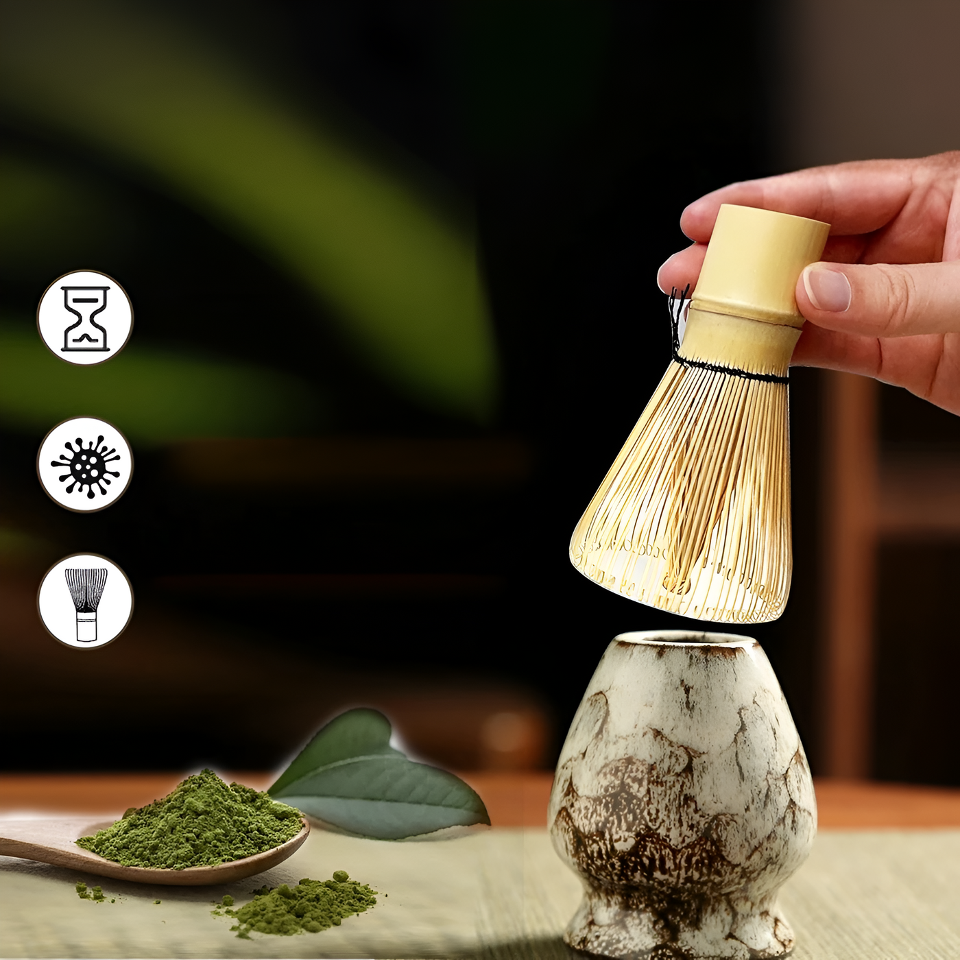 Matcha-Teeset – 6-teiliges Zubehör für die traditionelle Zubereitung | Hochwertig und Authentisch