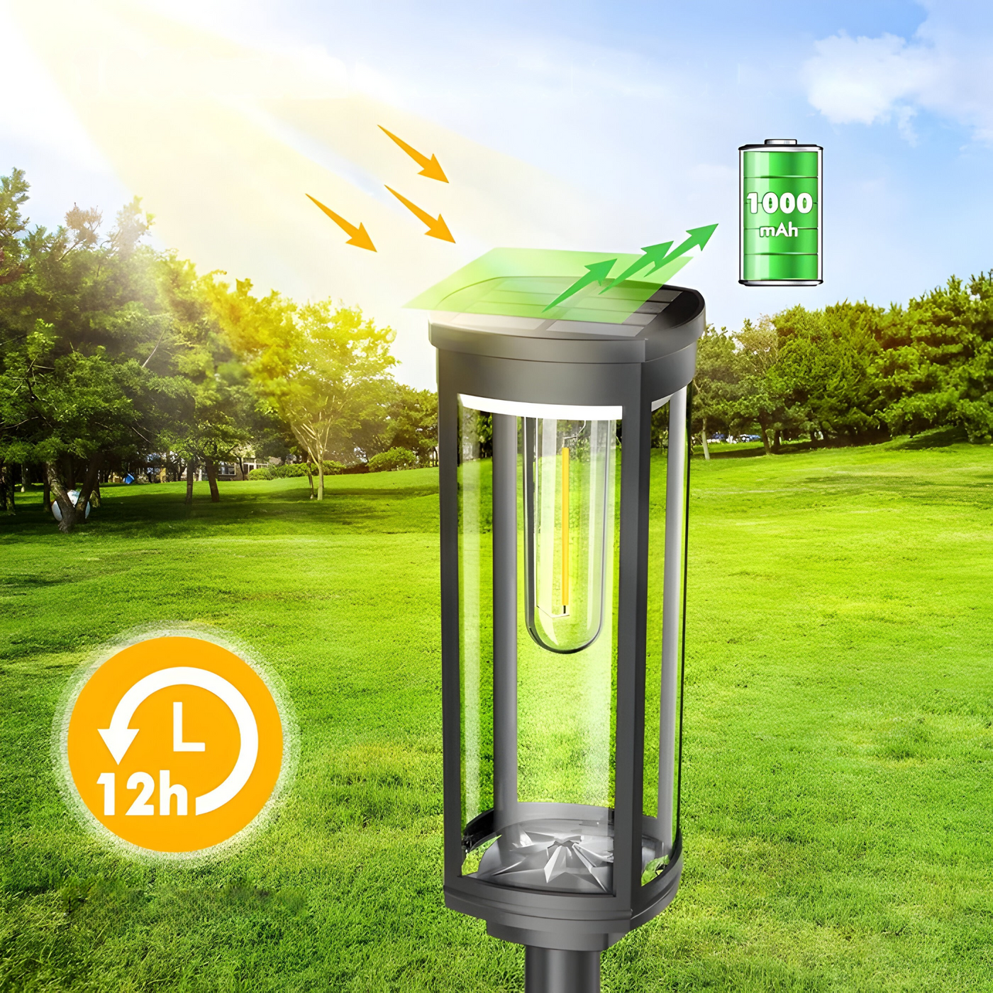 BrightBound Light – Solarbetriebene LED-Gartenleuchten für Außenbereiche