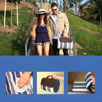 Außen-Decke für Picknicks und Strand –  Extra groß und kompakt | Für Frühling und Sommer