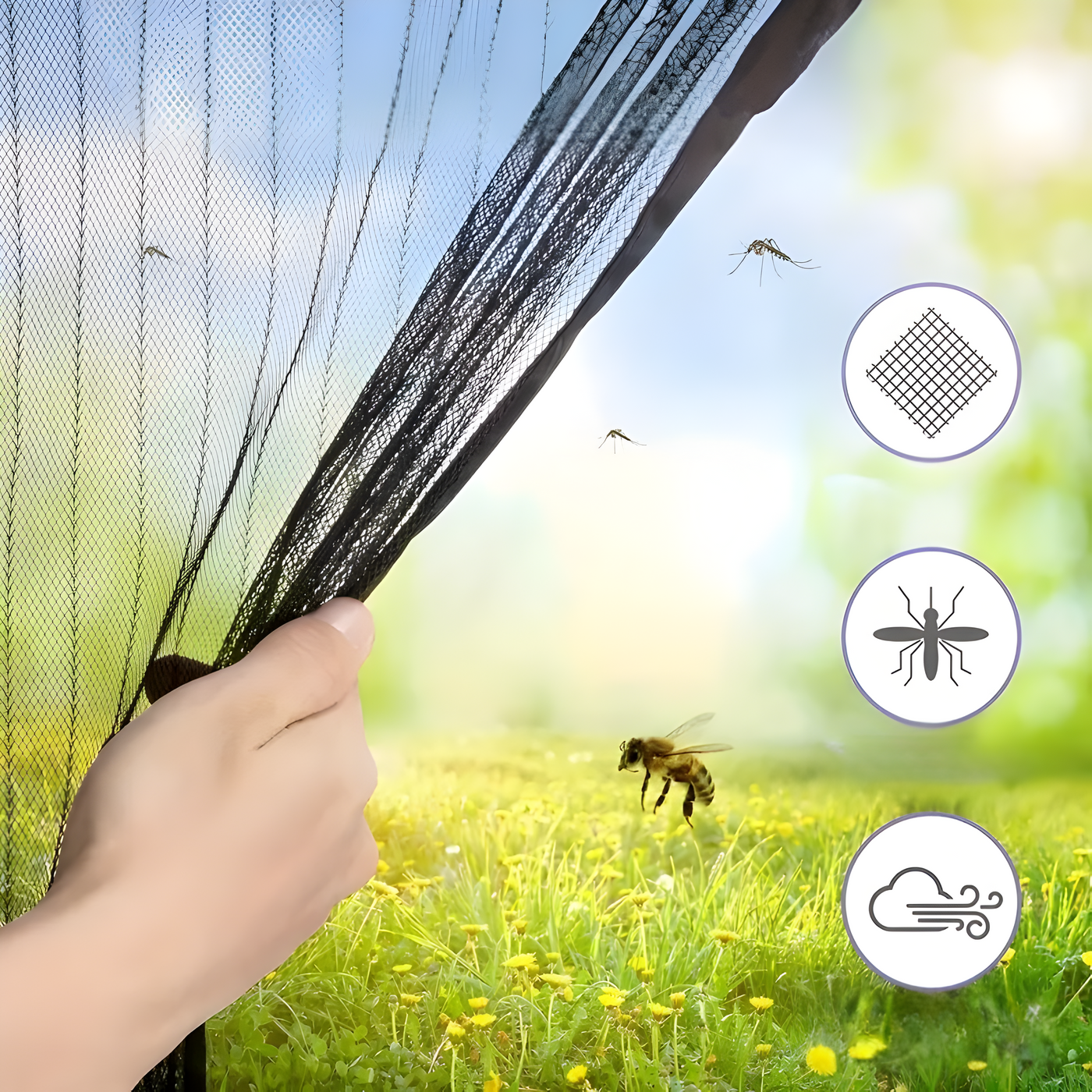 Magnetischen Fliegengitter Tür- Hochwertig und selbstschließend | Einfache Montage