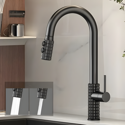 QuintaFlow - Hoher Bogen Metall Küchenarmatur