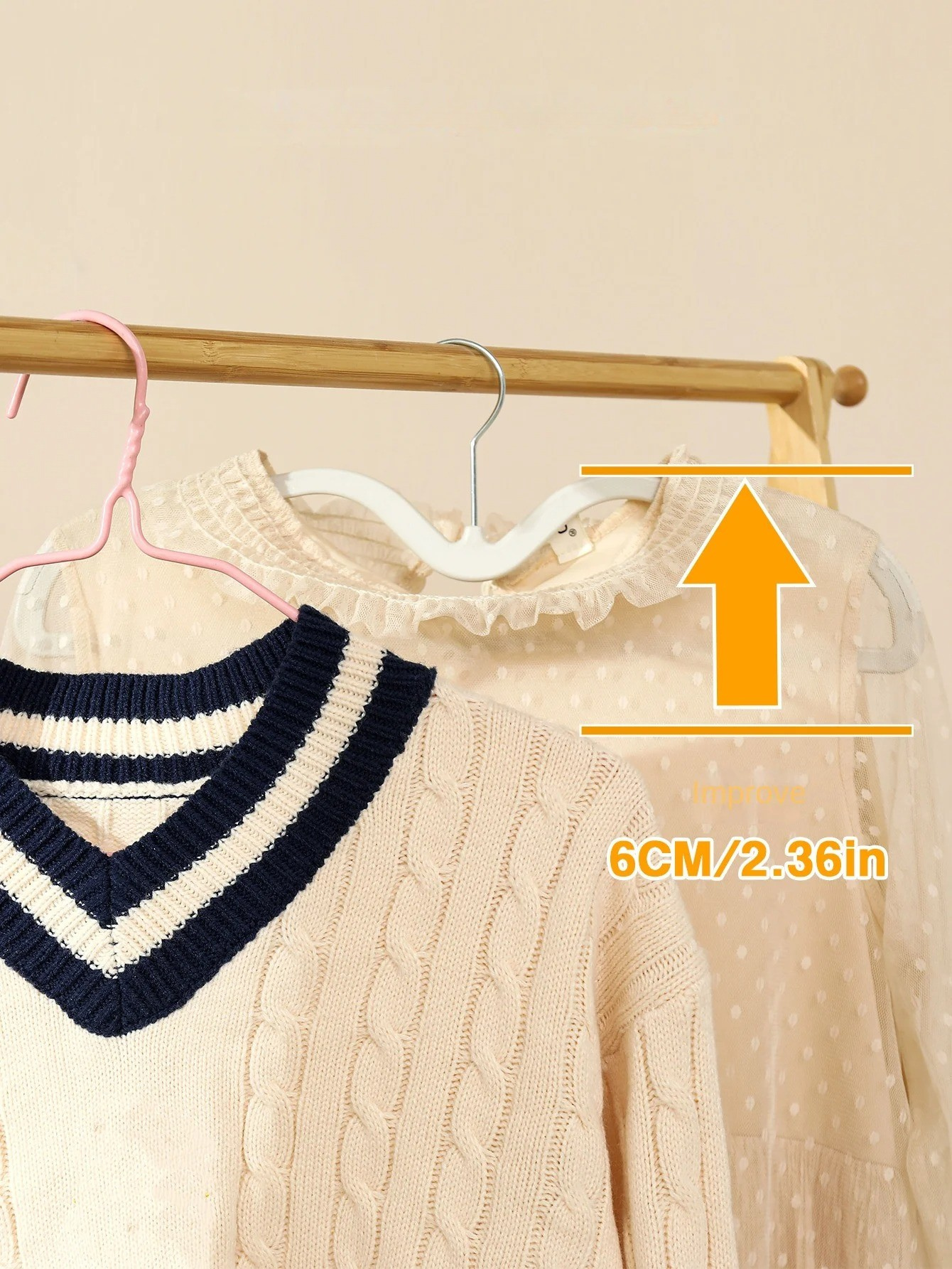 HangWise Hanger – Platzsparender Rutschfester Kleiderbügel aus Kunststoff