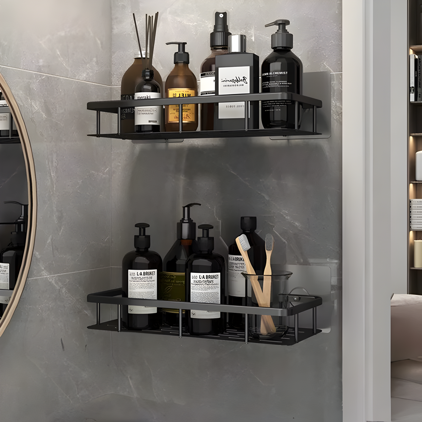 BatheEase -Kleber für das Badezimmer Ablagefläche