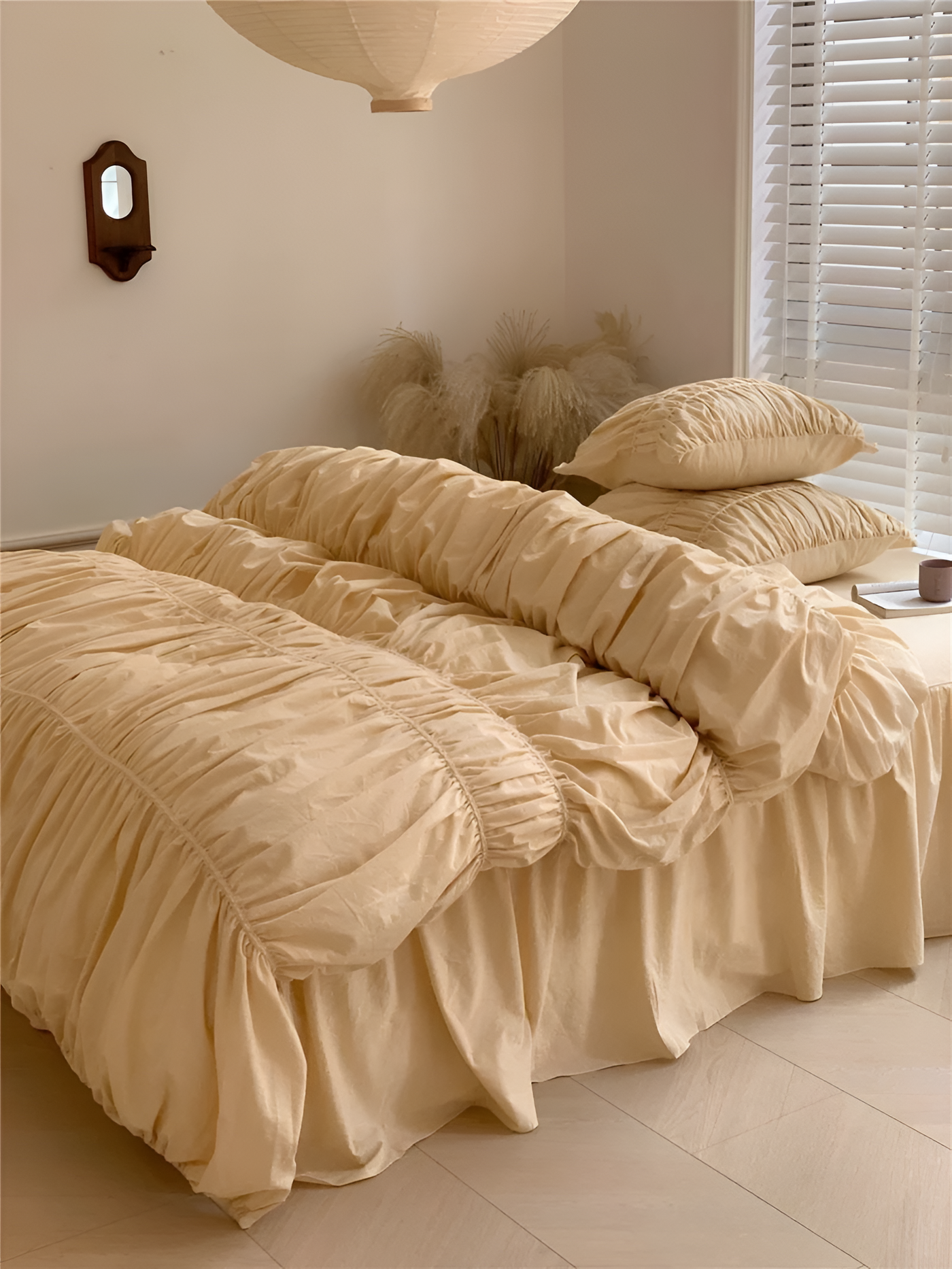 EtherealLuxe Bettwaren - Royal Beige Bettwäscheset