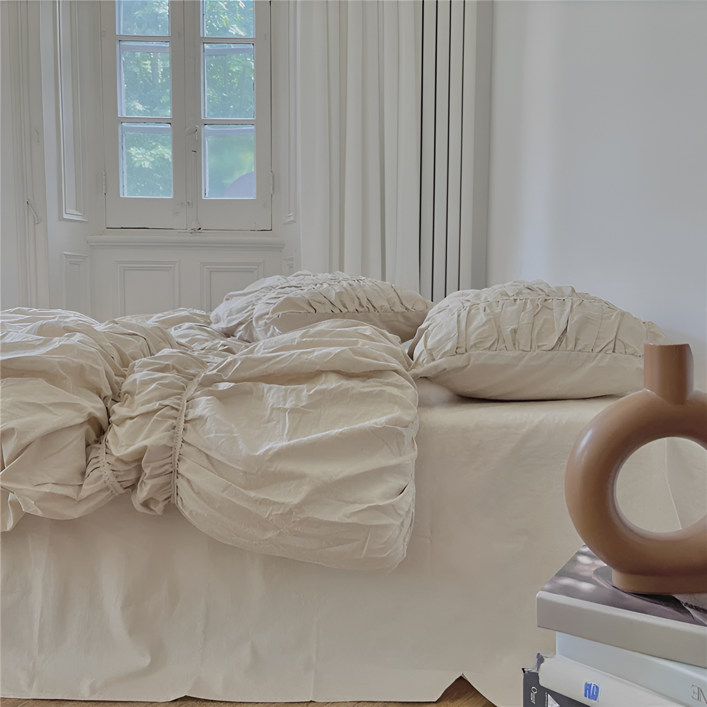 EtherealLuxe Bettwaren - Royal Beige Bettwäscheset