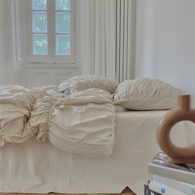 EtherealLuxe Bettwaren - Royal Beige Bettwäscheset