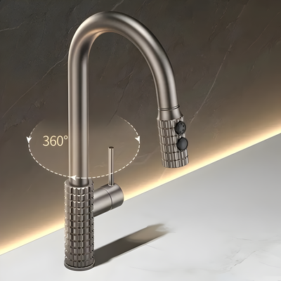 QuintaFlow - Hoher Bogen Metall Küchenarmatur