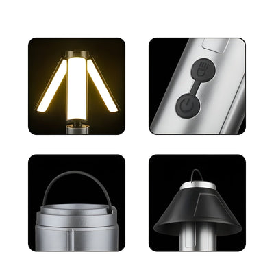 LED Campinglampe mit USB – Faltbar & Wiederaufladbar | 270° Schwenkarm & Mehrere Lichtmodi