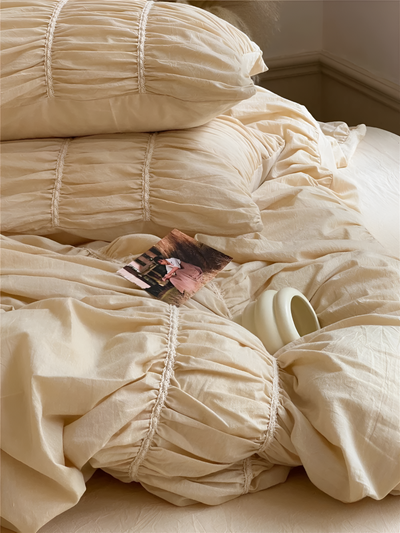 EtherealLuxe Bettwaren - Royal Beige Bettwäscheset