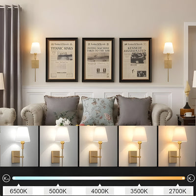 AuraShade Light - Wiederaufladbare Ameran LED-Wandleuchte
