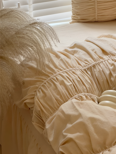 EtherealLuxe Bettwaren - Royal Beige Bettwäscheset