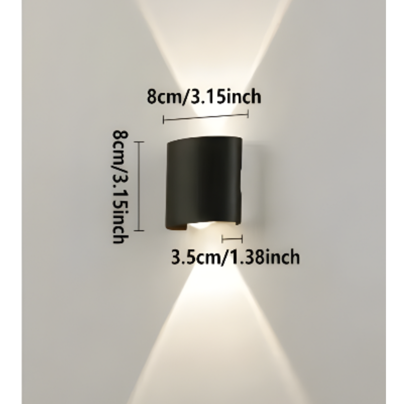LumoStair - Minimalistische LED-Wandleuchte 3er-Set