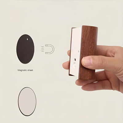 LED Wandleuchte aus Holz – Mit Bewegungssensor & USB | Für Flur & Treppe