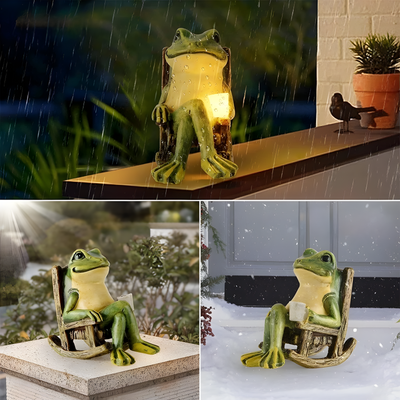 PondGuard Light - Solar Garten Frosch Statue Leuchte
