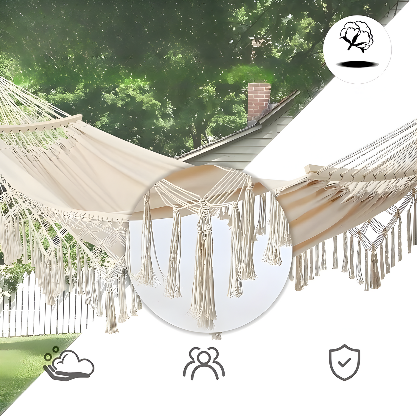 Schaukelhängematte – Faltbar, Weich und Perfekt Für Den Innen und Außenbereich