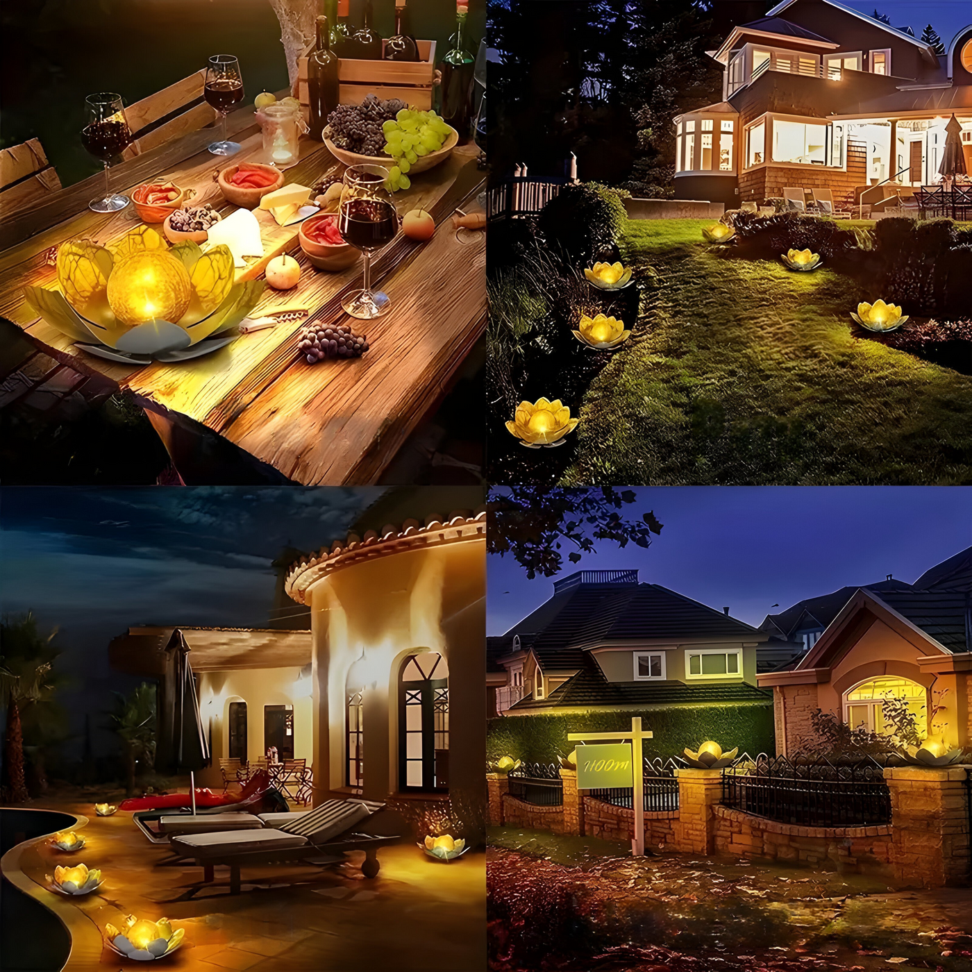 GlowPetal - Solar LED Lotusblumenleuchte