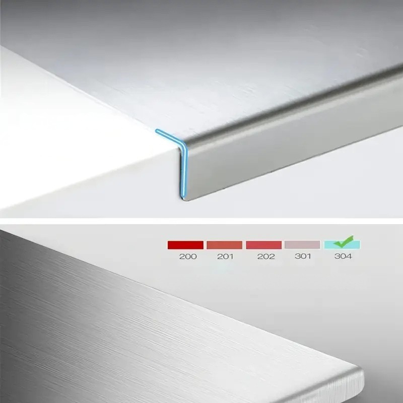 Doppelseitiges Schneidebrett aus Edelstahl – Rutschfest & Hygienisch | Perfekt für die Küche