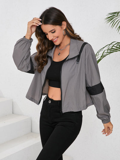 Evaro | Atmungsaktive Damenjacke für Sommer Cropped Fit