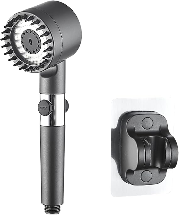ShowerMax | Verstellbarer Hochdruck-Duschkopf mit 3 Modi und 5 Wasserfiltern