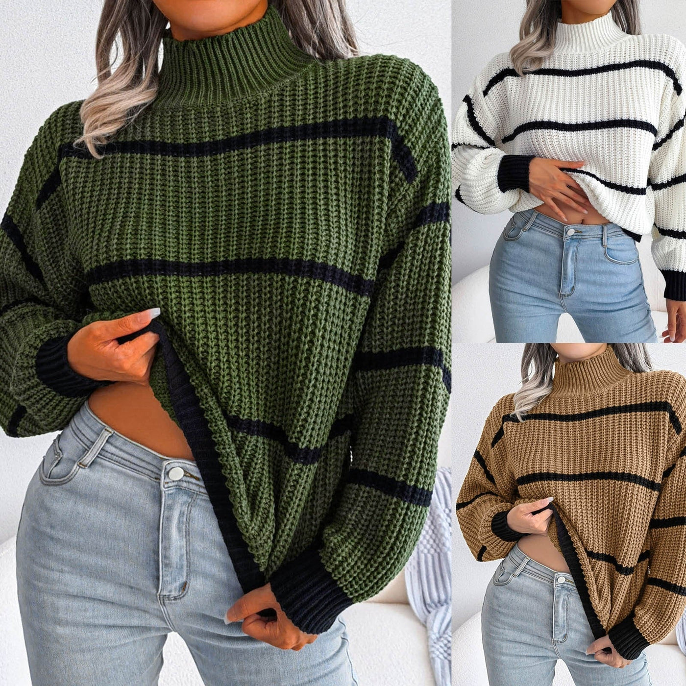 Heidi-Mode | Lässiger Strick-Chic Pullover
