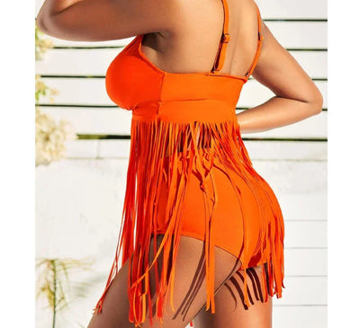 Heidi-Mode | Stilvolle Gebundene Quasten Badebekleidung