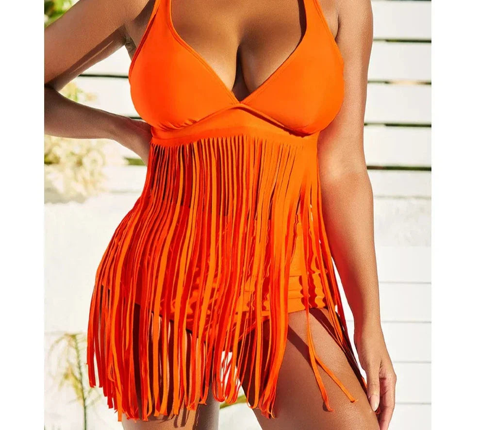 Heidi-Mode | Stilvolle Gebundene Quasten Badebekleidung