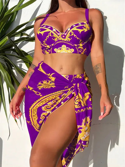 Heidi-Mode | Bohemian Push-Up Badekleidung Mit Cover-Up