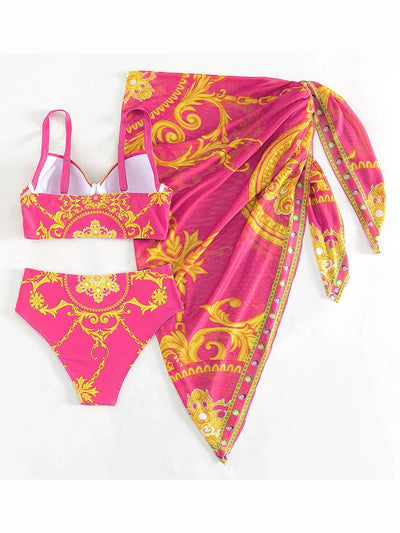 Heidi-Mode | Bohemian Push-Up Badekleidung Mit Cover-Up