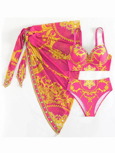 Heidi-Mode | Bohemian Push-Up Badekleidung Mit Cover-Up
