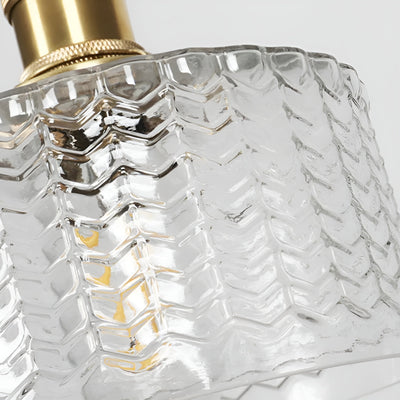 Kupfer-Hängeleuchte aus Glas – Moderne LED Lampe | Für Wohnzimmer & Schlafzimmer