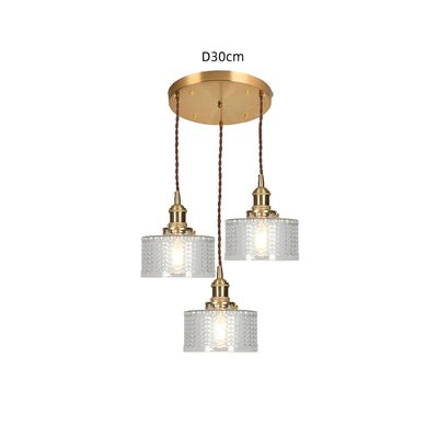 Kupfer-Hängeleuchte aus Glas – Moderne LED Lampe | Für Wohnzimmer & Schlafzimmer