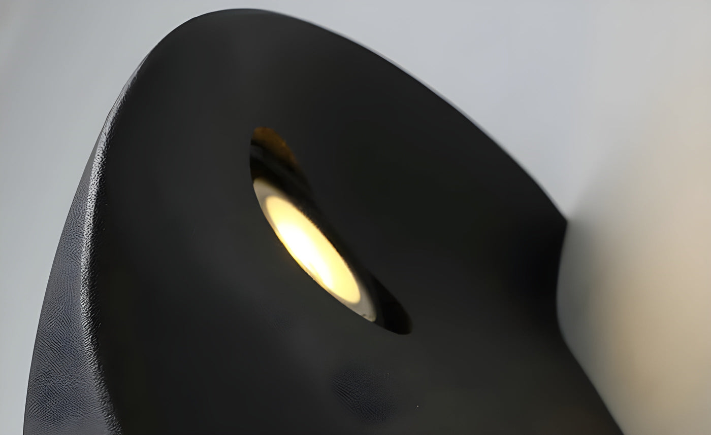NoirLume Light - Minimalistische halbkreisförmige LED-Wandleuchte