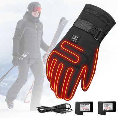 Elektrische Heizhandschuhe mit Touchscreen – 3 Heizstufen, schnelle Wärme für Outdoor-Aktivitäten