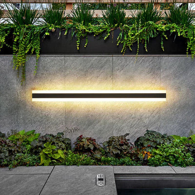 Wetterfeste Außenwandleuchte schwarz – Moderne LED Außenwandleuchte für Terrasse und Garten, IP65 wasserbeständig