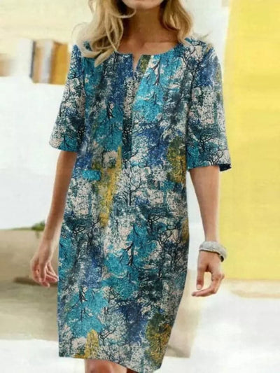 Frauenhemdkleid mit Blumendesign für den Sommer - Zyrelia