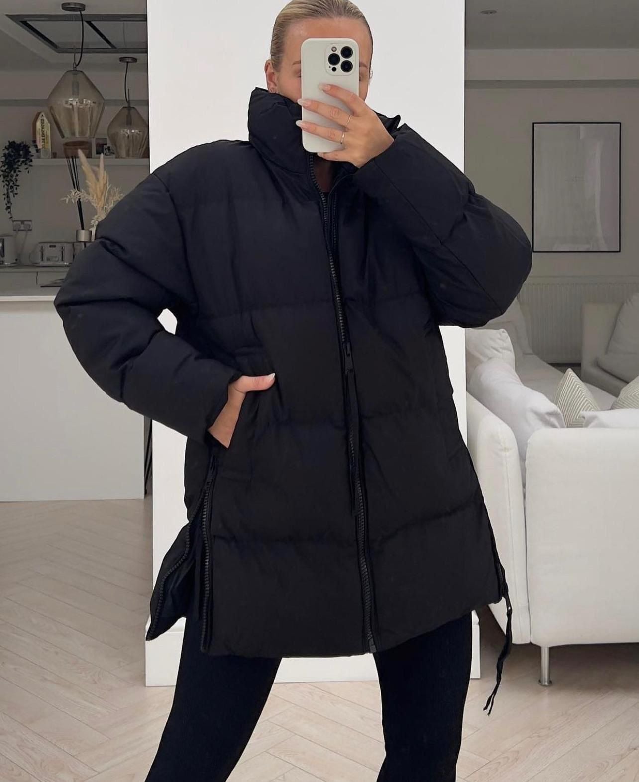 Copperose jacke schwarz / grün