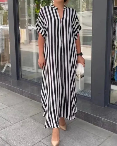 Marez | Gestreiftes Boho-Kleid