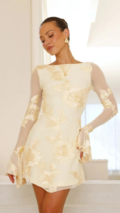 Keelly - Langärmeliges Minikleid