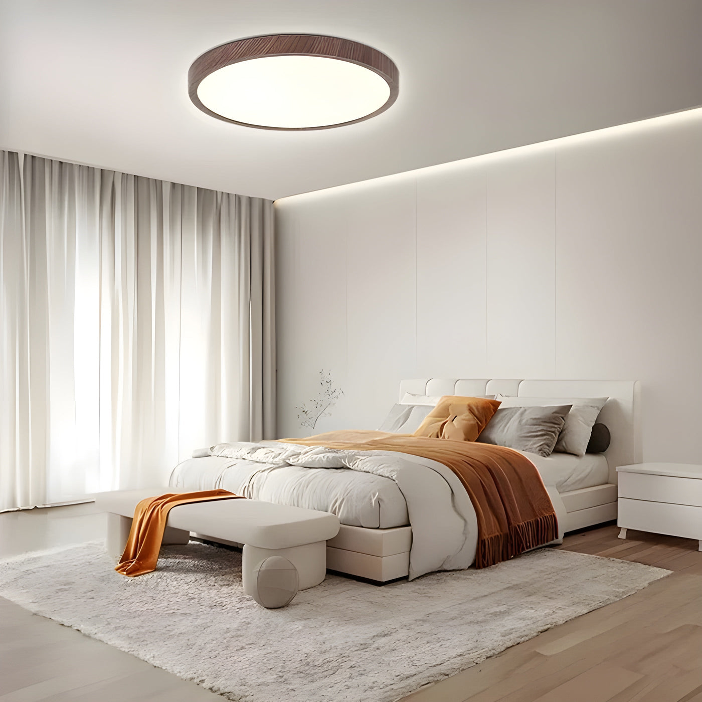 Ultraflache LED Deckenleuchte – Runde Deckenlampe für Wohnzimmer & Schlafzimmer