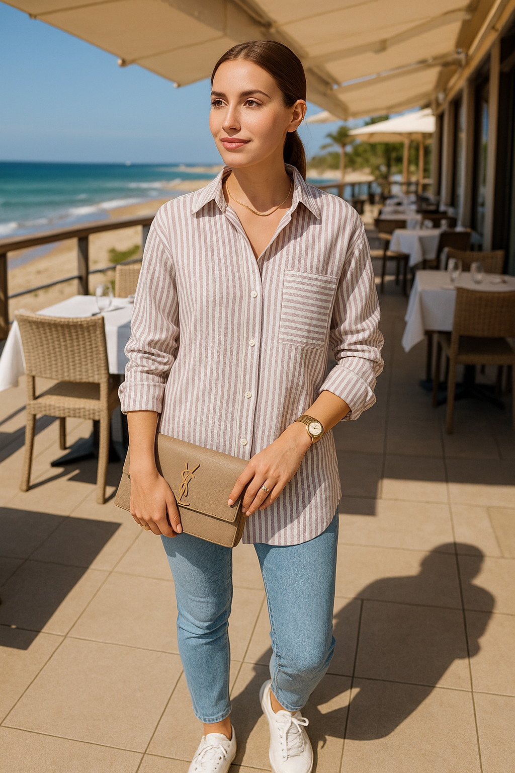 Marela – Das gestreifte damenhemd mit brusttasche für einen frischen auftritt 2025