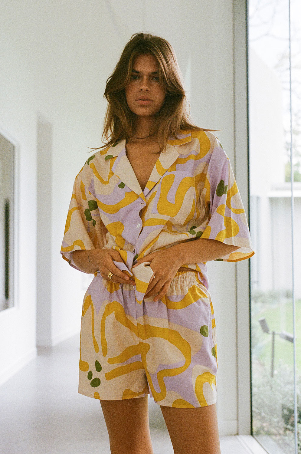 Flora Bluse mit Blumenmuster für Damen